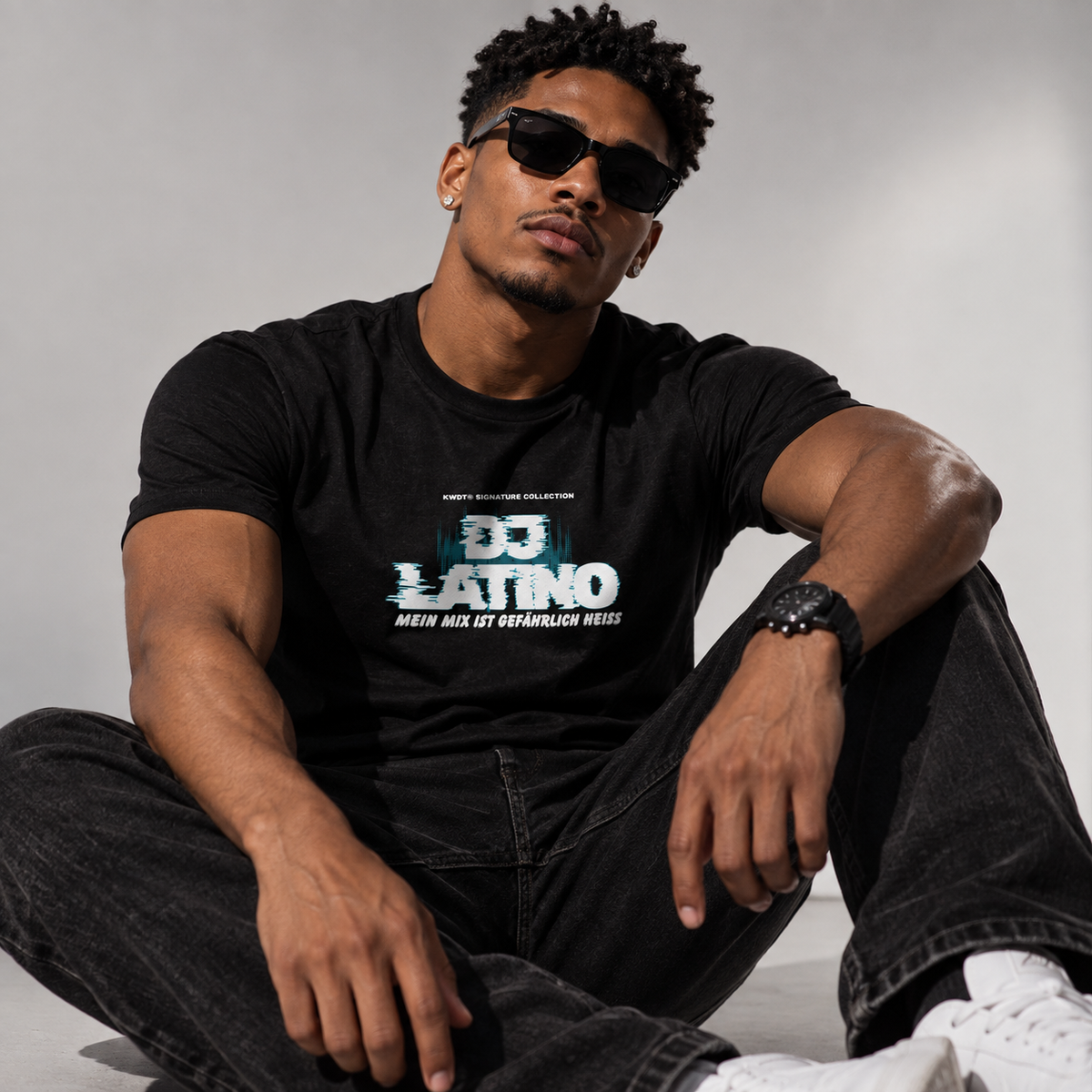 LATINO MIX CALIENTE - Ultra-Comfort T-Shirt für lange DJ-Sets