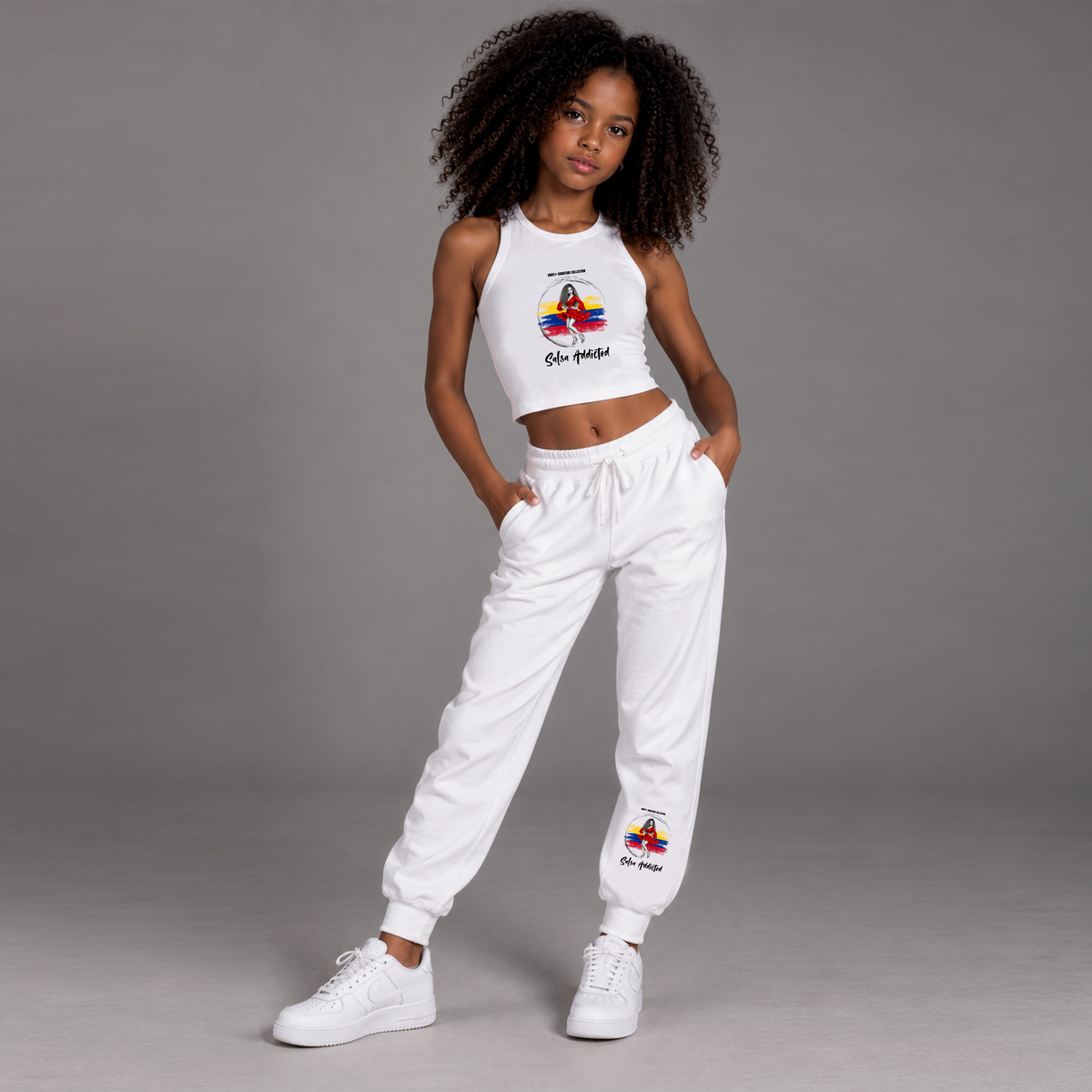 Salsa Addicted - Girls' Fashion KWDT® Sporty High-Neck Tank