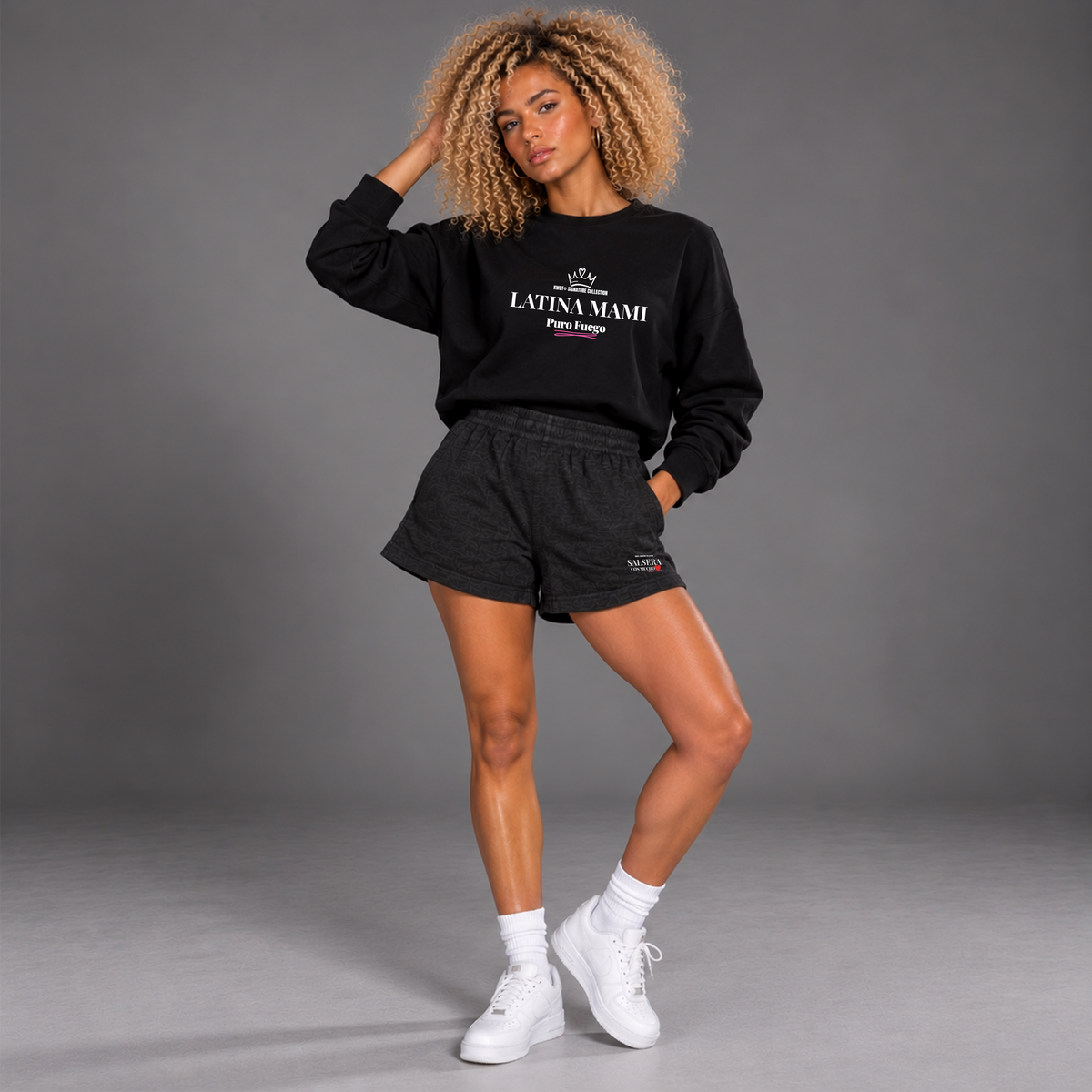 LATINA MAMI KWDT® Damen Bio-Crewneck Sweatshirt